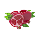 Large Pomegranate Hair Claw Clip-5