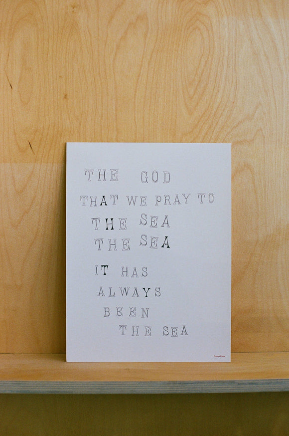 The Sea, The Sea Art Print