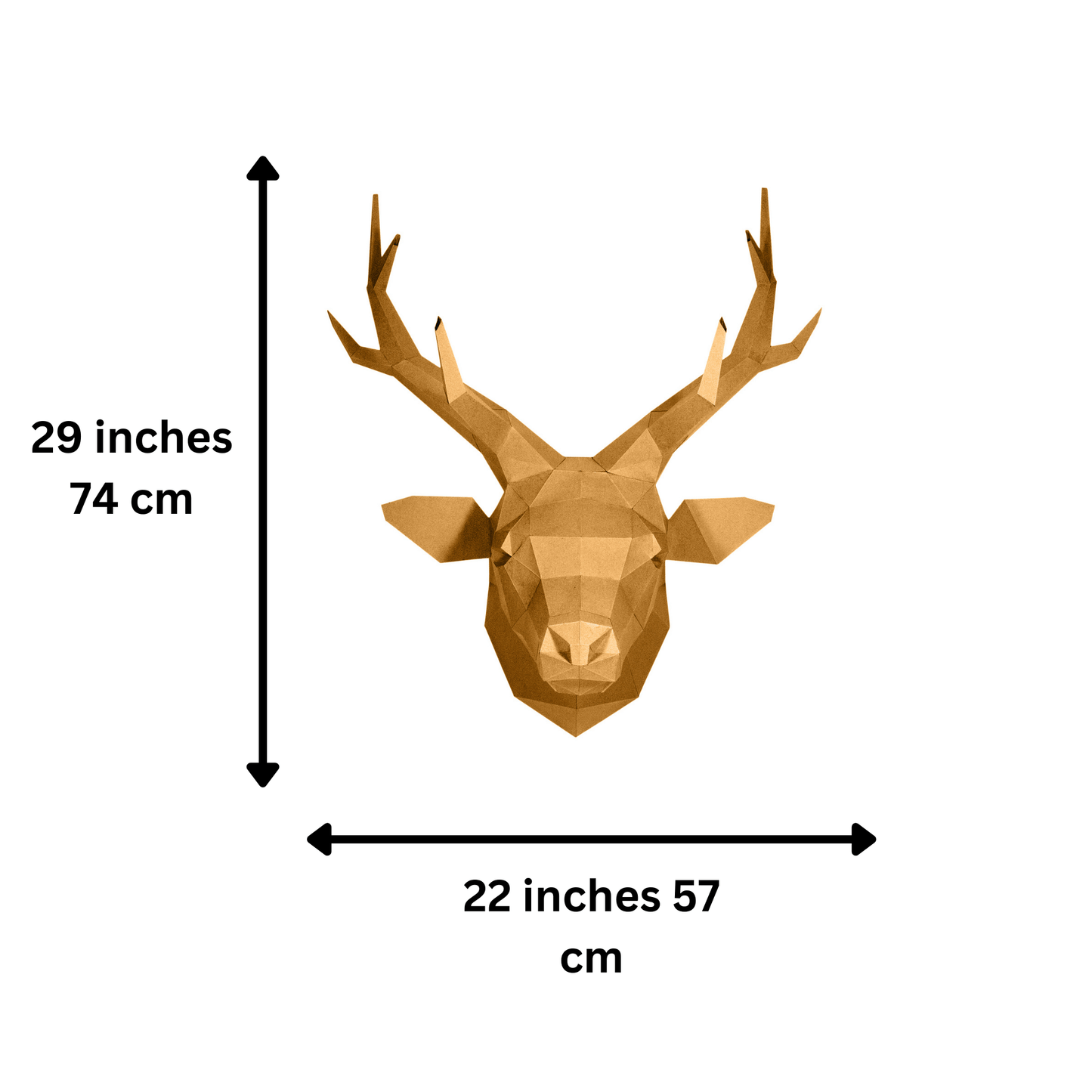 Deer Head 3D PaperCraft Art Kit