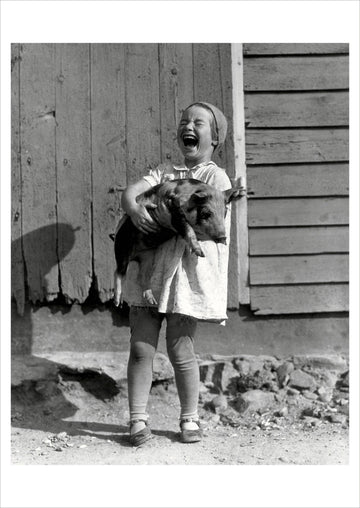 Every Girl Should Have a Piglet Postcard