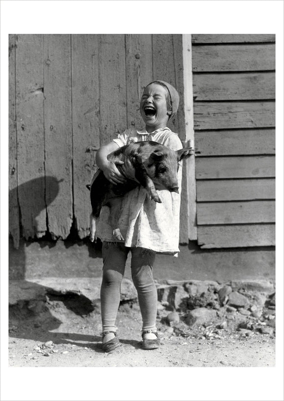 Every Girl Should Have a Piglet Postcard