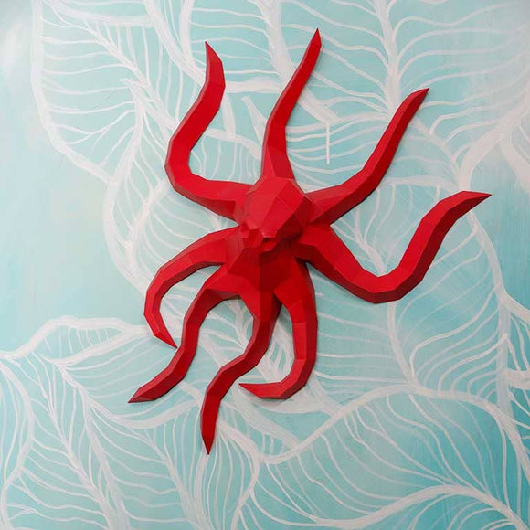 Octopus 3D PaperCraft Art Kit