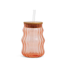 Peach Squiggle Tumbler-2