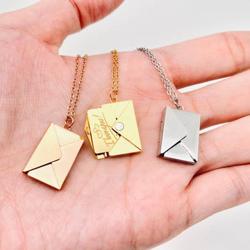 I Love You Envelope Necklace
