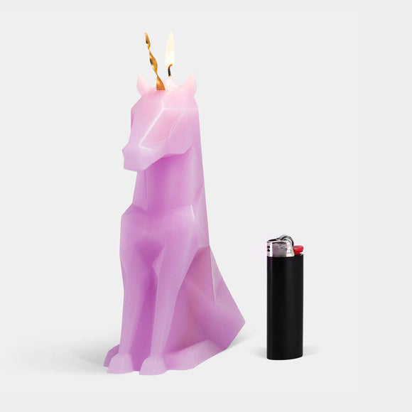PyroPet Einar Unicorn Skeleton Candle - Lilac
