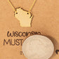 Wisconsin State Pendant Necklace