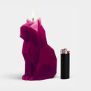 PyroPet Kisa Cat Skeleton Candle - Burgundy-3