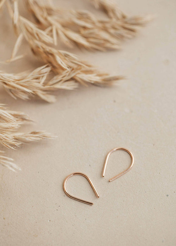 Hello Adorn: Tiny Horseshoe Earrings