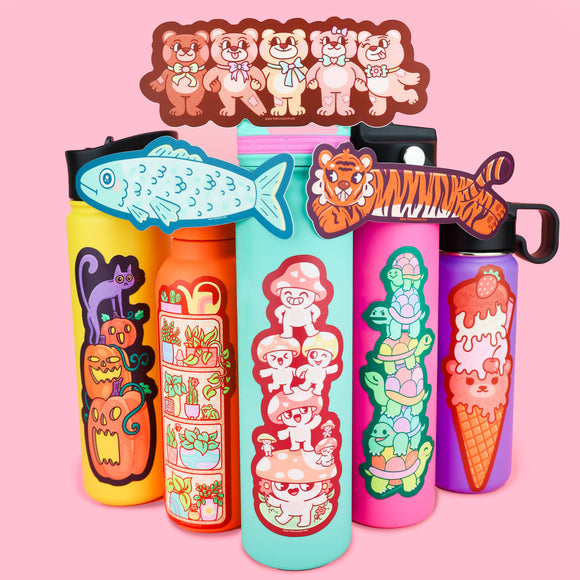 Rainbow Snail Long Sticker