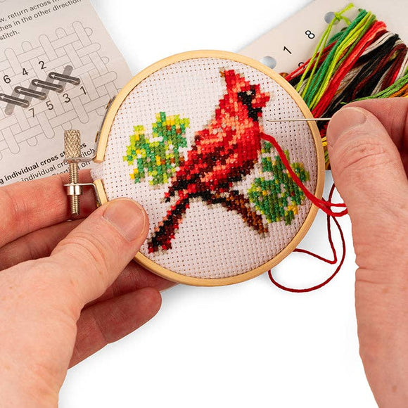 Cardinal Mini Cross Stitch Kit
