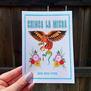 Chinga La Migra Art Print