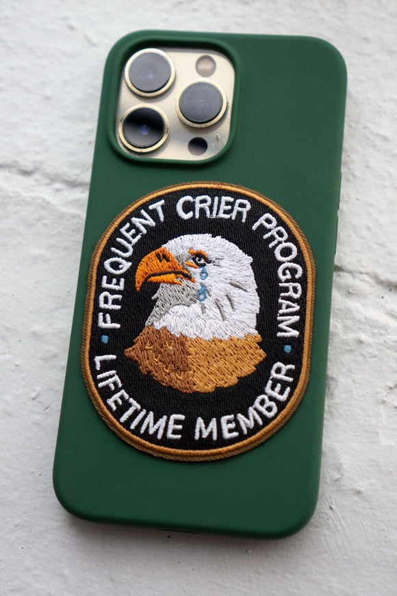 Frequent Crier Eagle Embroidered Sticky Patch