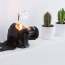 PyroPet Kisa Cat Skeleton Candle - Black-5