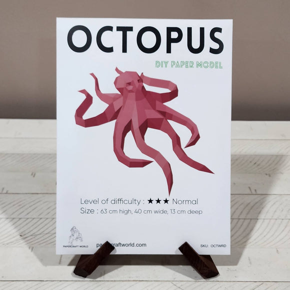 Octopus 3D PaperCraft Art Kit