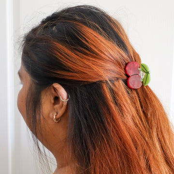 Mini Maraschino Cherries Hair Claw Clip - 0
