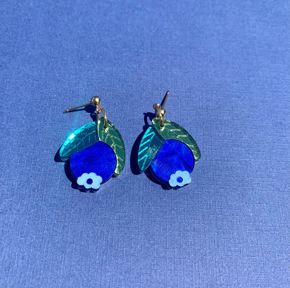 Baby Blueberry Earrings