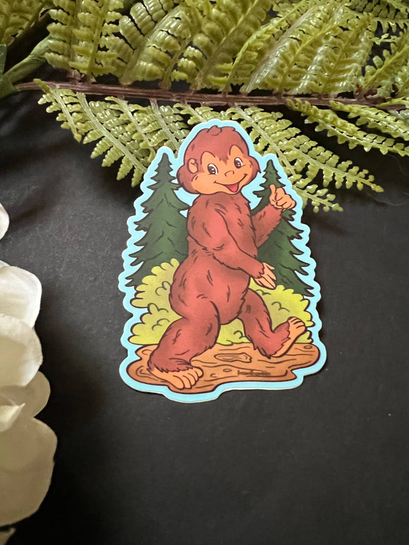 Retro Bigfoot Sticker