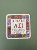 I Hate AI Sticker-3