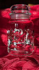 Ghost Mushrooms in the Snow Vintage Inspired Candy Jar-2