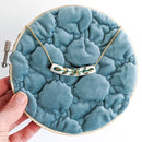 White Laurel Porcelain Bead Necklace-1