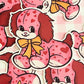 Vintage Valentine Puppy Sticker