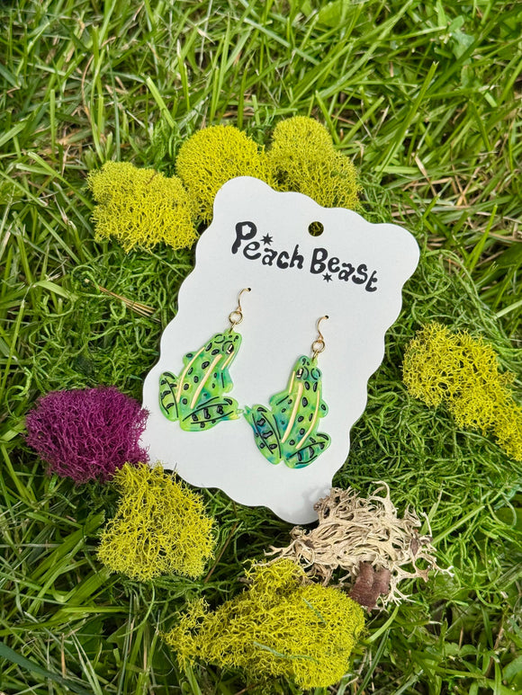 Frog Statement Earrings
