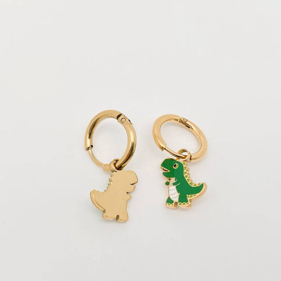 Dinosaur Huggie Earrings
