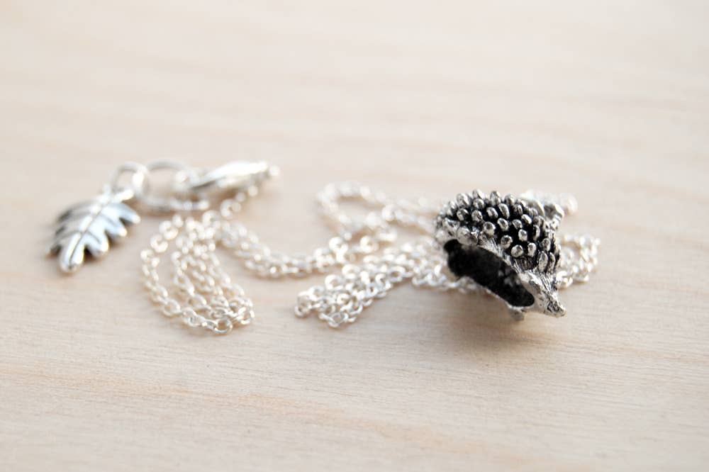Teeny Tiny Hedgehog Necklace