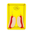 Hot Dog Acetate Earrings-4