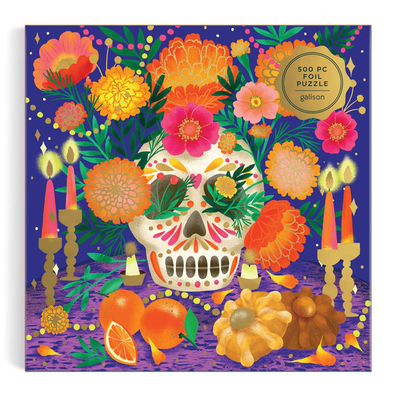 Ofrenda del Dia de Muertos 500 Piece Foil Puzzle