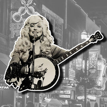 Dolly Parton Banjo Sticker - 0
