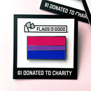 Bisexual (Bi) Pride Flag Enamel Pin-1