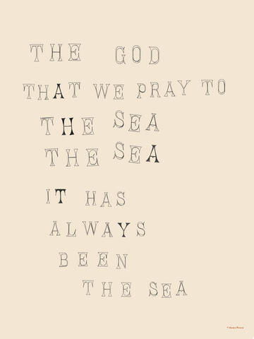 The Sea, The Sea Art Print