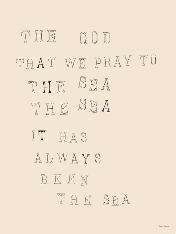 The Sea, The Sea Art Print