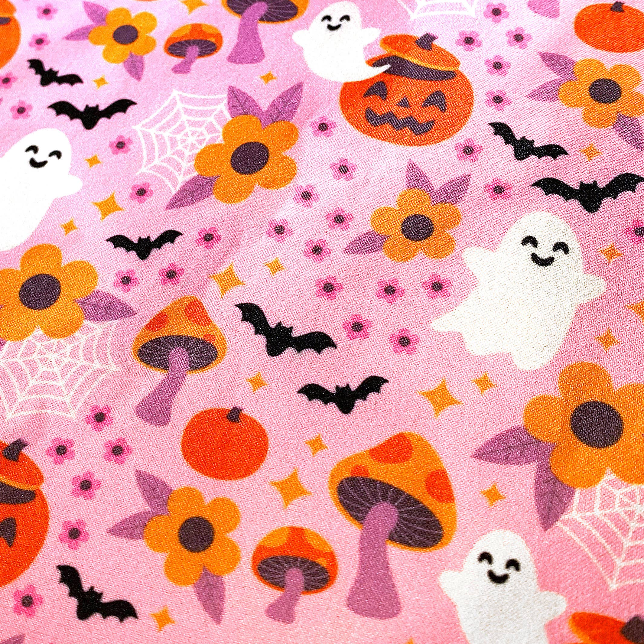 Cute Spooky Floral Halloween Zipper Pouch