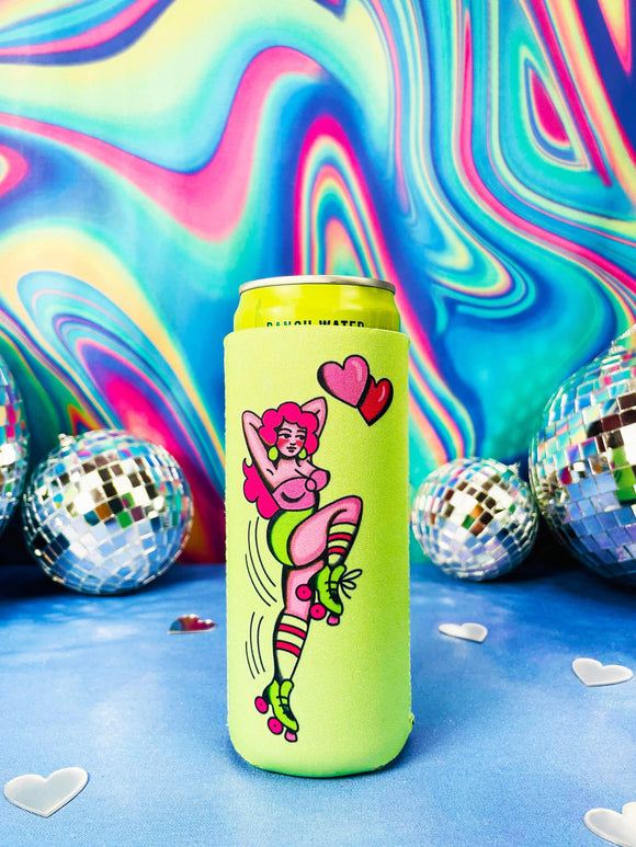 Skatin Babe Slim Can Cooler