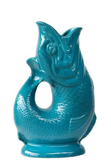 Teal Gluggle Mini Jug