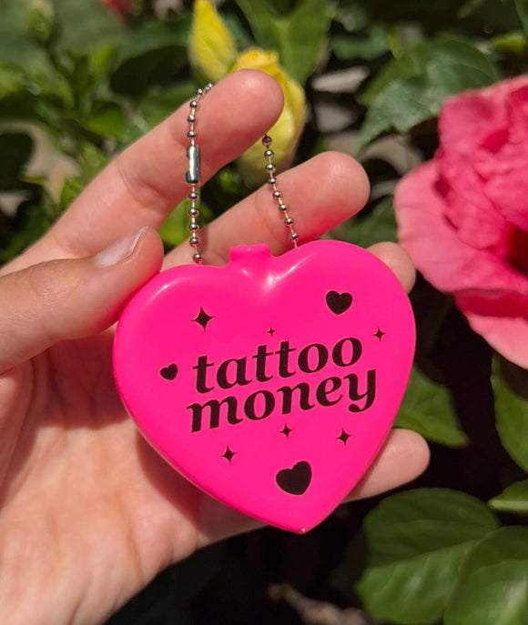 Tattoo Money Rubber Heart Coin Purse