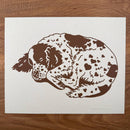Spaniel Hearts Silkscreen Print-1