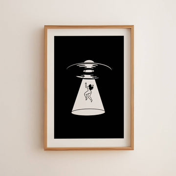"Vinyl Nostalgia" UFO Art Print