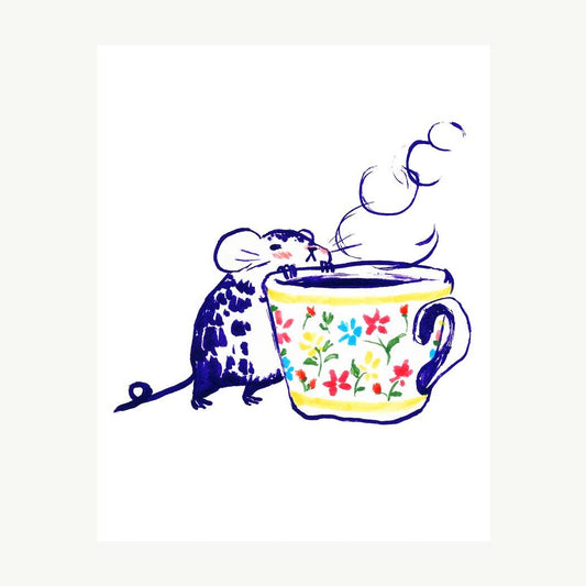 Mouse & Teacup Print