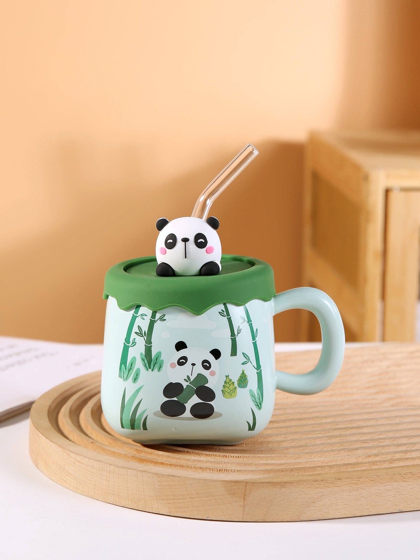 Cute Panda Lidded Mug