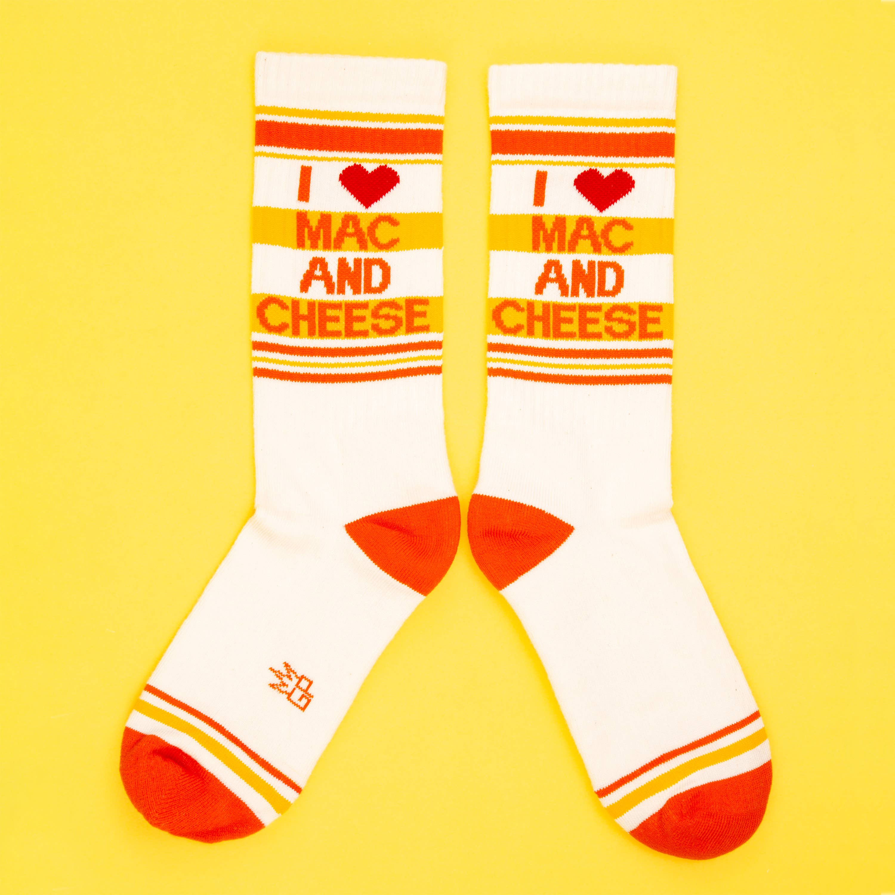 I <3 Mac N Cheese Gym Crew Socks