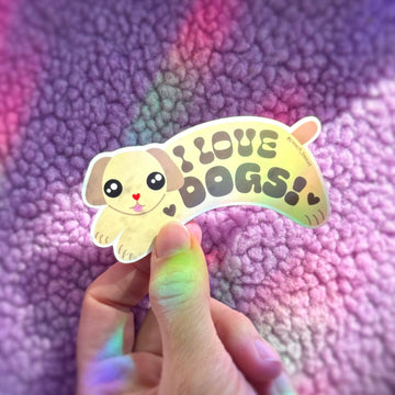 I Love Dogs Sticker - 0