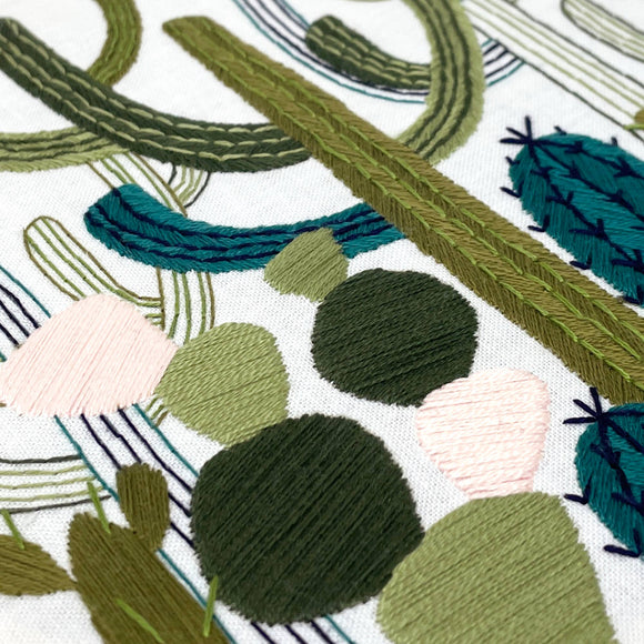 Cactus Garden Embroidery Kit