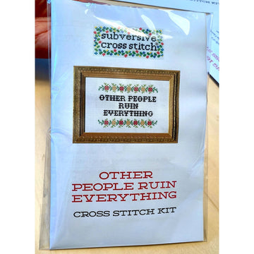 Your Anxiety is Lying to You Deluxe Cross Stitch Kit - 0