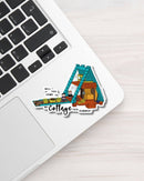 Little People Gay Hockey Cottage Sticker-2