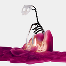 PyroPet Kisa Cat Skeleton Candle - Burgundy-4