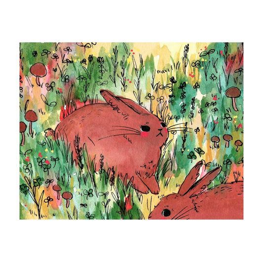 Brown Buns Print