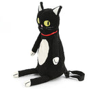 Furry Black Cat Backpack-3